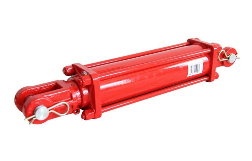 前部分積込み機の赤い色のための40Cr対面水圧シリンダ